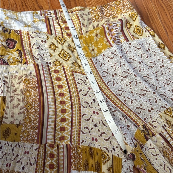 EASEL BOHO HIPPIE FESTIVAL FLOWY WIDE LEG PANTS - Picture 4 of 9